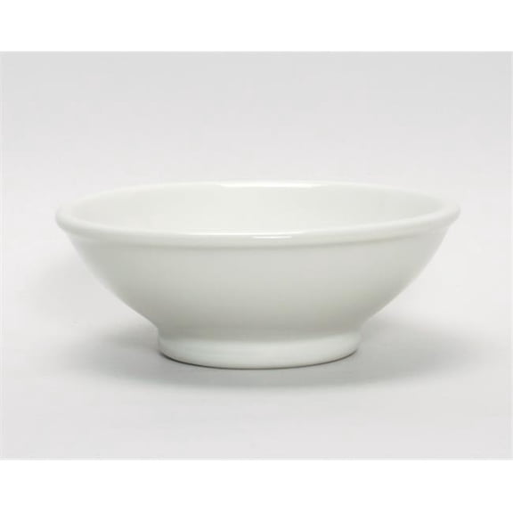 Tuxton China BEB-1708 17 oz. Footed Salad-Pasta Bowl - Eggshell - 1 Dozen