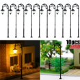 thumbnail image 4 of MYG 10pcs H0 Gauge 1:87 LED Park Lanterns Light Lamps 63mm 3V Model Making Bonsai, 4 of 9