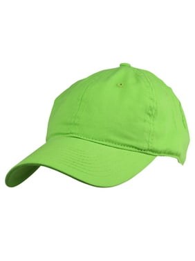 DALIX Womens Pastel Lovers Cap - Adjustable Hat with Velcro Closure in Lime Green