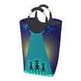 thumbnail image 1 of XMXY Aliens Space UFO Rectangular Laundry Basket Organizer , Collapsible Folding Tall Clothes Hampers for Laundry with Handles, 1 of 6