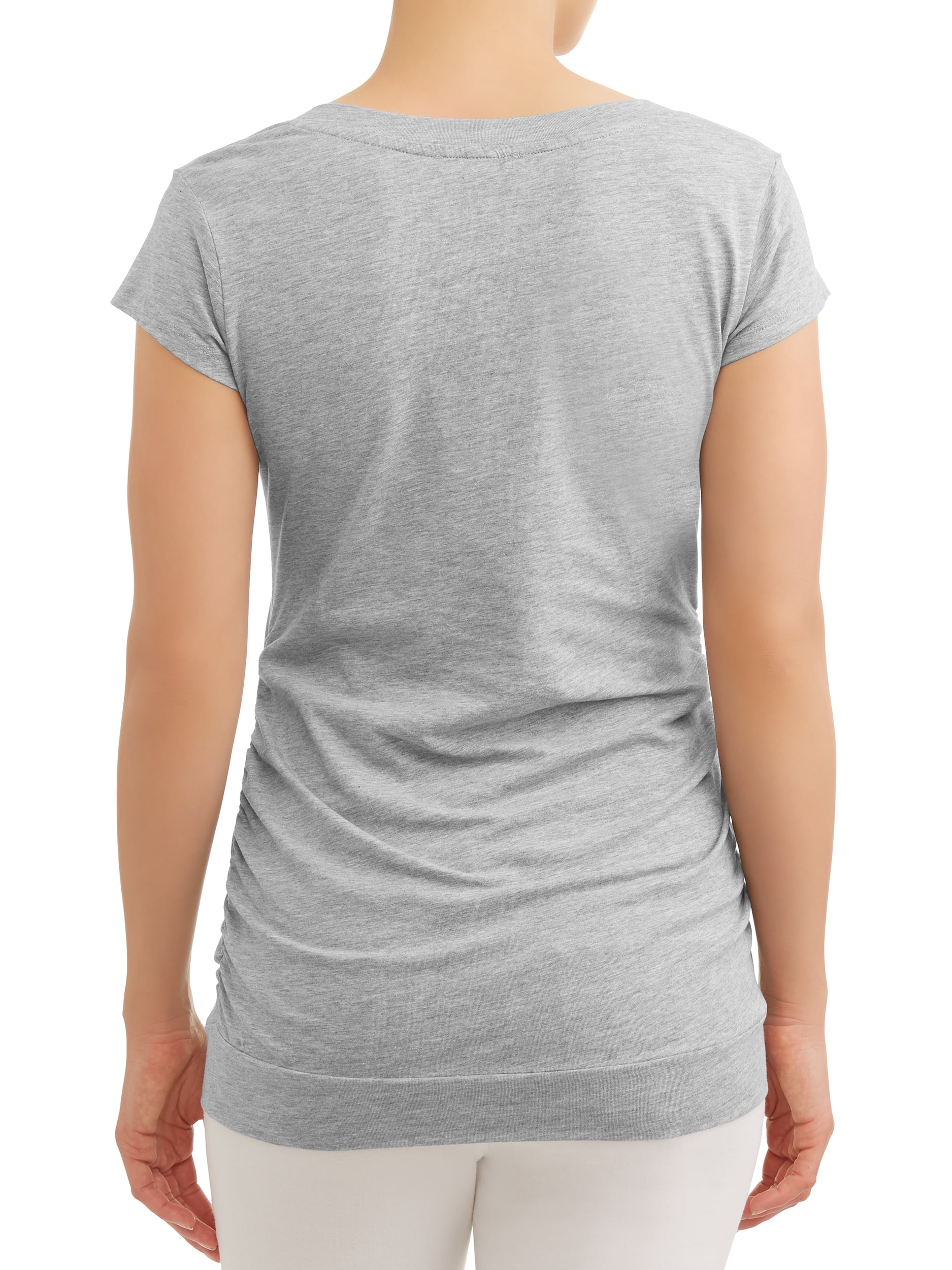 Oh! Mamma Maternity Women's V-Neck T-Shirt, 2-Pack (Women's & Women's Plus)