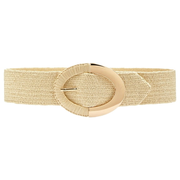 LASCANA Women's Raffia Waist Belt Buckle
