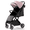Pink, variant on newyoo GlideTow TR18M Compact Travel Stroller for Toddlers, Baby/Infant Lightweight Lay Flat Stroller with Luggage Handle & Cup Holder, One-Hand Quick Fold, Gray