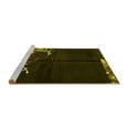 thumbnail image 2 of Ahgly Company Machine Washable Indoor Rectangle Abstract Yellow Modern Area Rugs, 4' x 6', 2 of 4