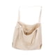 thumbnail image 2 of Bolso de hombro de lona de color sólido Bolso de compras de gran capacidad para niñas y mujeres (blanco), 2 of 5