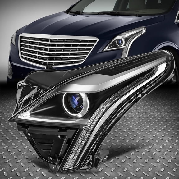 NUVISION for 17-19 Cadillac XT5 OE Style Driver Left Side LED DRL Projector Headlight