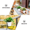 thumbnail image 2 of 2pcs Hanging Flower Pots Metal Iron Bucket Planter Pot Metal Flower Bucket, 2 of 9