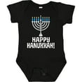 thumbnail image 3 of Inktastic Happy Hanukkah Menorah Boys or Girls Baby Bodysuit, 3 of 5