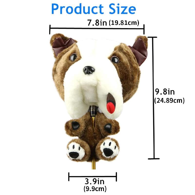 BQBQERT Unique Animal Driver Headcover Funny Cartoon Dog Themed Golfs Headcover Golfs Practice Accessory