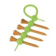 thumbnail image 3 of Portaherramientas de golf Sunnimix Soporte de golf Clip portador 4 Piezas de camisetas de golf de madera Verde, 3 of 8