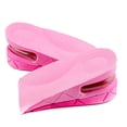 thumbnail image 1 of EeaseMX Unisex Ajustable 2 capas Aumento de la altura Plantilla Inserciones del talón Elevaciones invisibles del zapato Media plantilla del talón Inserciones del elevador del zapato (rosa), 1 of 5