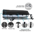 thumbnail image 2 of iCOVER Trailerable Pontoon Boat Cover, Fits 17 to 20ft Long & Beam Width up to 102in Pontoon Boat with Storage Bag (Black 17'-20'), 2 of 5
