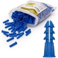 thumbnail image 1 of Qualihome Ribbed Plastic Drywall Anchors - Wall for #10-12 x 1", 1 of 5