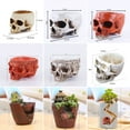 thumbnail image 6 of Tnobhg Skull Planter Succulents Plan Pot Resin Flowerpot Halloween Sculpture Decor for Home Garden Decoration, 6 of 8