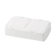 thumbnail image 2 of Cotton Swab Holder, Minimalist 2 Grids Cotton Swabs Dispenser Dustproof  for Home, 2 of 7