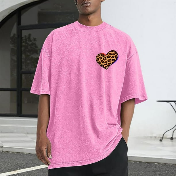 Tops para hombre, blusas y camisas de cuello redondo y manga corta para hombre, camisetas deportivas informales con estampado desgastado para hombre, blusas de cuello redondo y manga corta para hombre