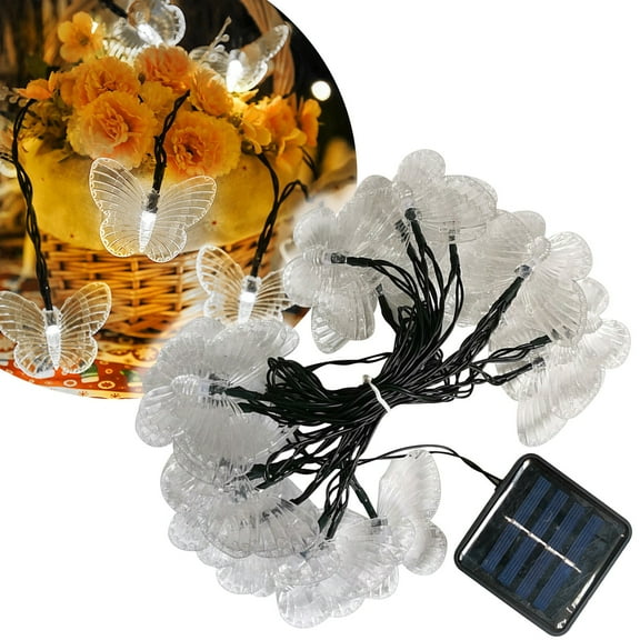 Butterfly String Lights Battery Powered Led Lights For Bedroom Garden Decor