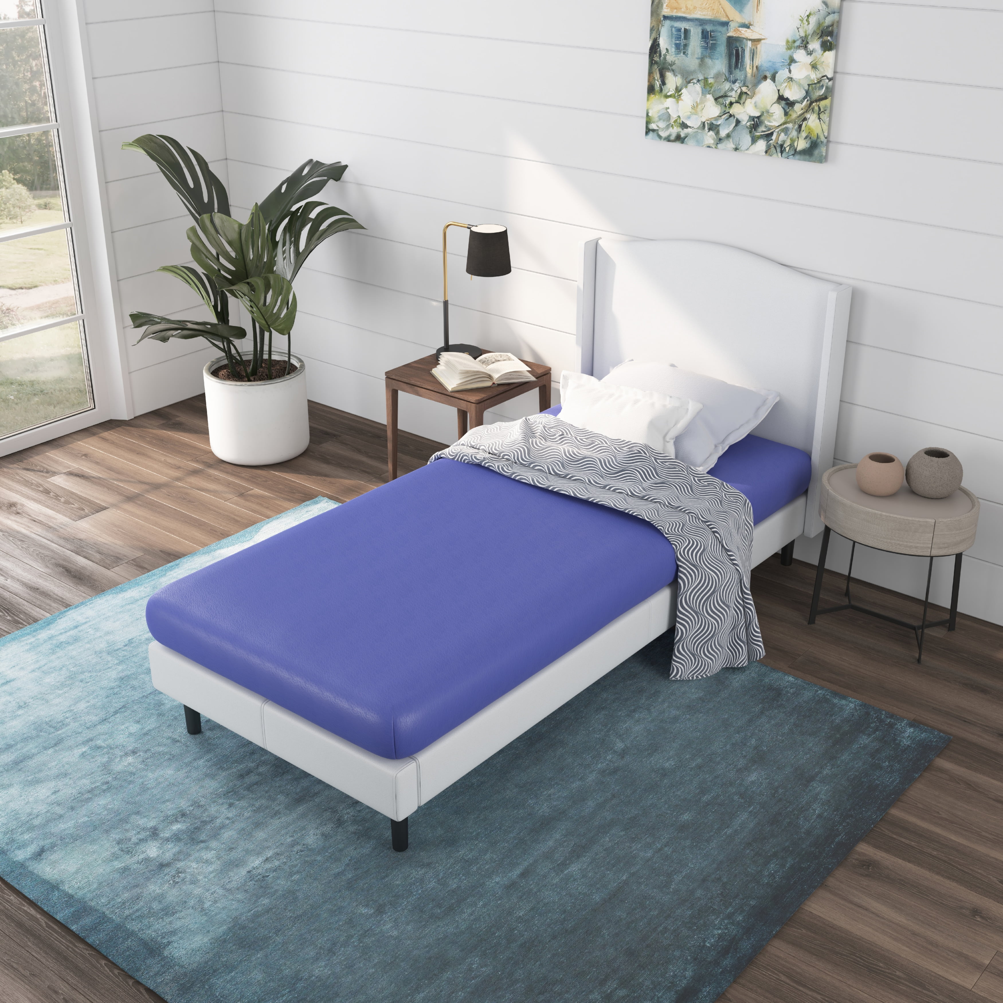 NapQueen Rainbow 5" Twin, Memory Foam Mattress, Blue