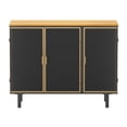thumbnail image 4 of Kitchen Sideboard Buffet Cabinet, 40.35" Freestanding Accent Storage Cabinet with 3 Hollow Doors, 4 of 7