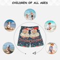 thumbnail image 6 of FORMRS Boys Swim Trunks Quick Dry Mesh Liner Boardshorts Sizes XS-XL, Blue Christmas Santa, 6 of 7