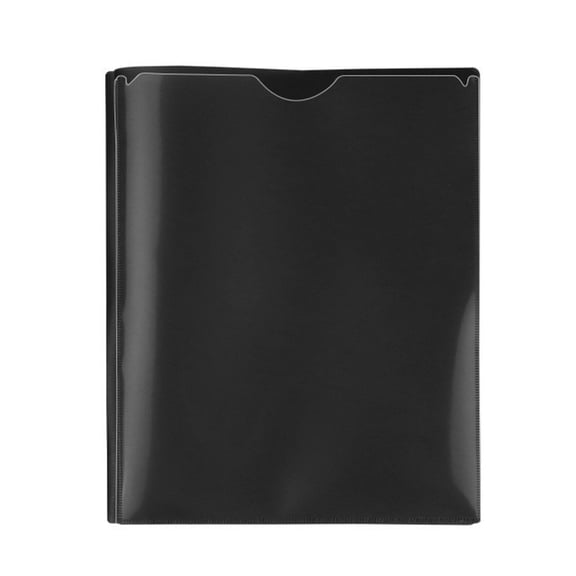 CSSJKYJ Heavy Duty Plastic Folder with Clear Front Pockets & Business Card Slot - 2 Pocket Document Organizer for School Office Presentation Reports
