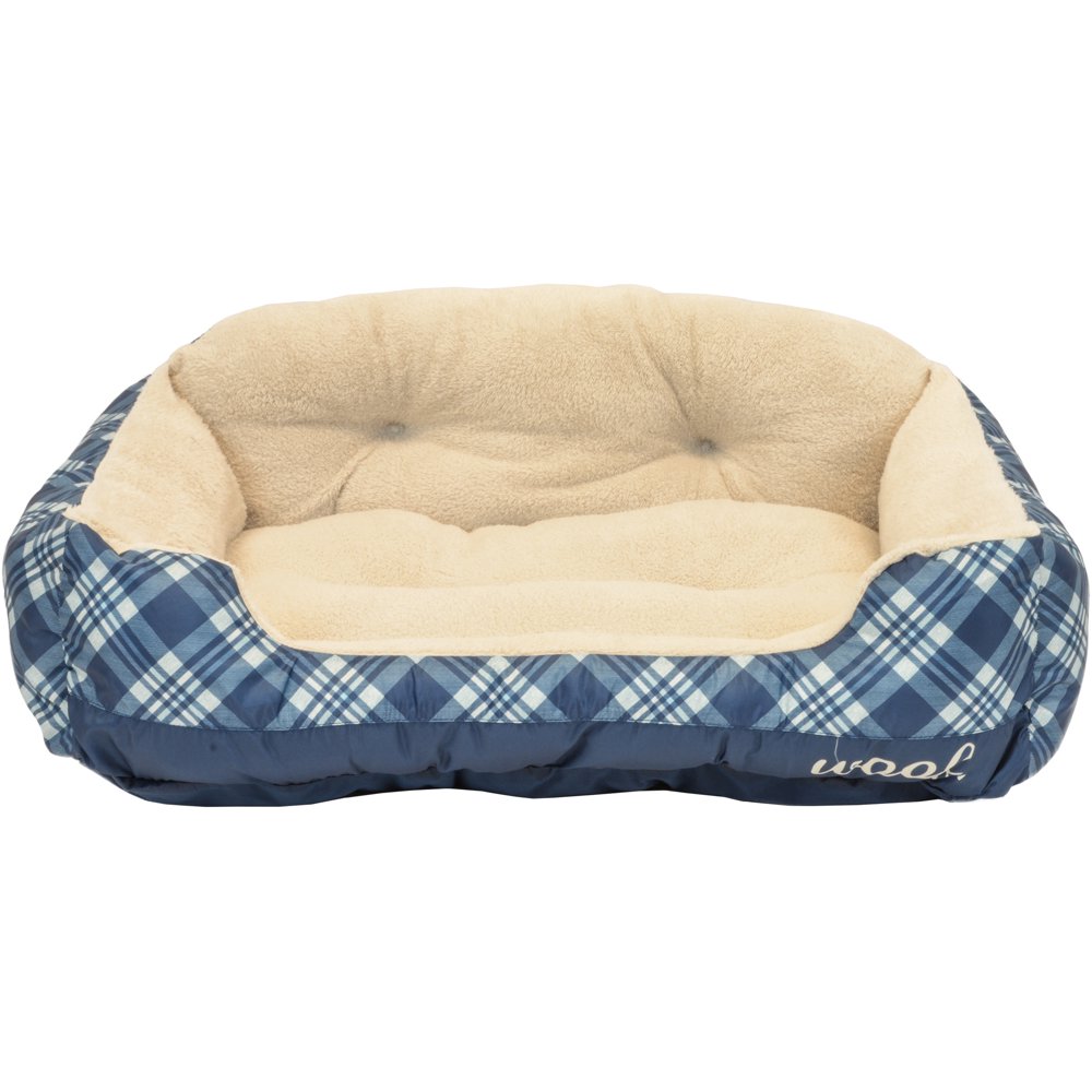 Vibrant Life Large Pet Bed, 36" x 27", Blue