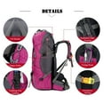 60L Waterproof Lightweight Hiking Backpack with Rain Cover,Outdoor