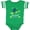 Football Green and White, variant on Key West, Florida Happy Sea Turtle Boys or Girls Baby Bodysuit