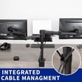 thumbnail image 3 of VIVO Dual 13" to 27" Monitor Mount with Laptop Holder, Horizontal Screen Display, 3 of 9