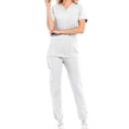 thumbnail image 4 of Uniforme de Enfermera Yuyangstore para Mujer Blanco Pantalón Cordón XXL, 4 of 8