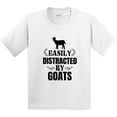 thumbnail image 3 of Inktastic Easily Distracted by Goats Youth T-Shirt, 3 of 5