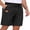 01-Black, variant on Men's Shorts Summer Beach Casual Elastic Waist Drawstring Shorts Black L