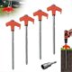 thumbnail image 3 of Black Screw-Type Tent Spikes, Tent Spikes, Metal Threaded Tent Spikes, Heavy-Duty Tent Spikes, 3 of 4