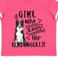 thumbnail image 4 of Inktastic A Girl Who Loves Her Border Collie Boys or Girls Toddler T-Shirt, 4 of 5
