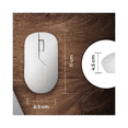 thumbnail image 3 of Mouse inalámbrico Blanco Armor recargable wireless TechZone, 3 of 3