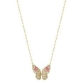 thumbnail image 2 of Brilliance Women's Jewelry Gold Plated Sterling Silver CZ Butterfly Necklace, 2 of 4