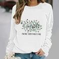 thumbnail image 6 of Elvqul Womens Sweatshirts Christmas Shirts Crewneck Casual Printed Sweatshirts for Women Trendy, 6 of 6