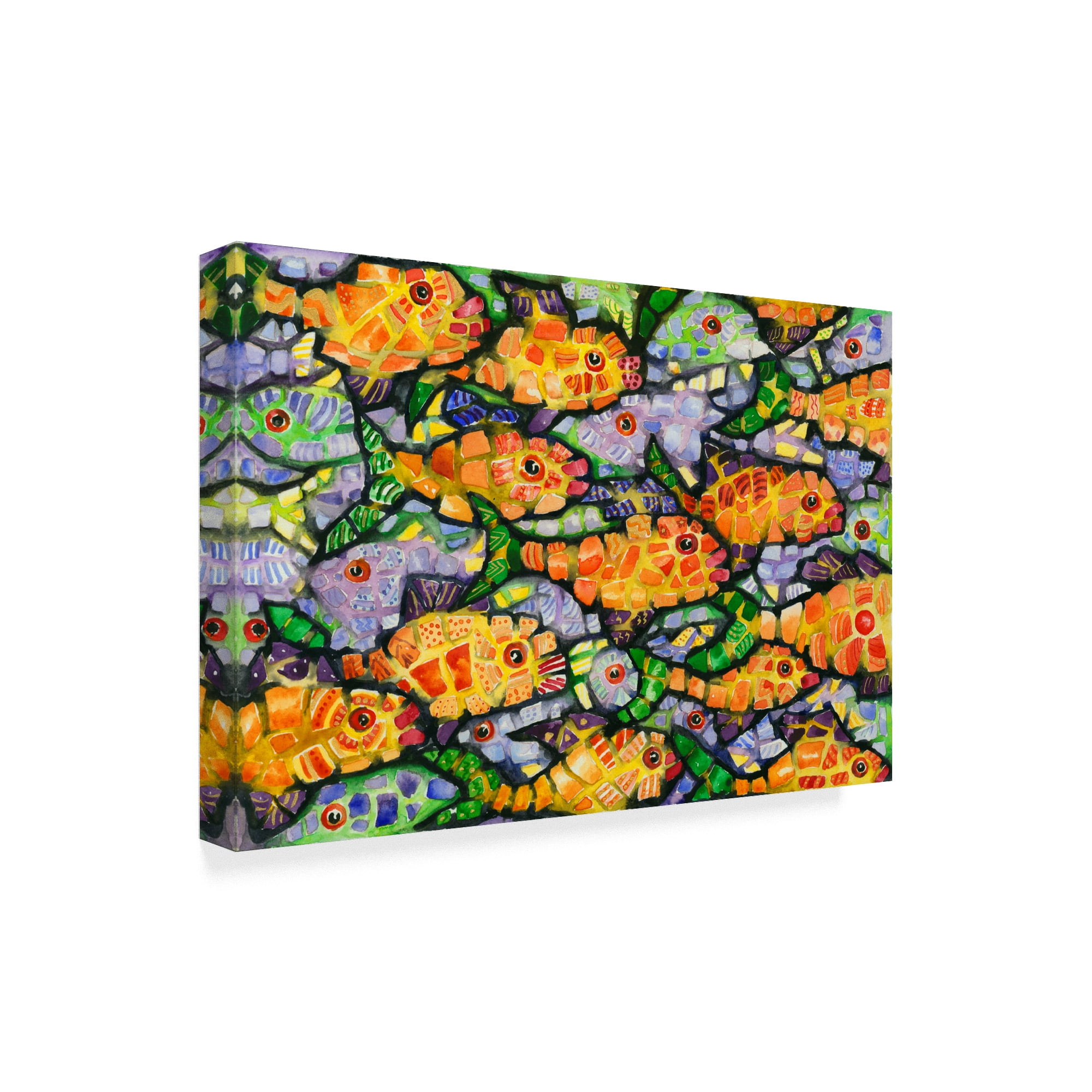 Trademark Fine Art 'School Yard' Canvas Art by Charlsie Kelly