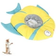 thumbnail image 4 of Collar De Gato, Collar De Gato Ajustable Collar De Gato Cono Cono Inflible Saféz De Seguridad Forma De Pescado Collar Isabelino Para Gatos Pequeños Gatos Grandes Y Perros, 4 of 7