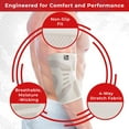 thumbnail image 3 of Nordic Lifting Elbow Brace, Elbow Sleeve for Men & Women, Tennis Elbow Brace for Tendonitis, Arthritis, Weightlifting, Golf, 1 Pair, White, XXL, 3 of 8
