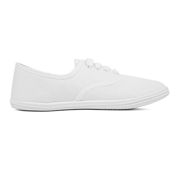 White Canvas Shoes