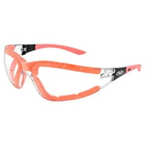 Global Vision Ruthless Women's Padded Motorcycle Riding Safety Sunglasses Pink Frames Clear Lens ANSI Z87.1
