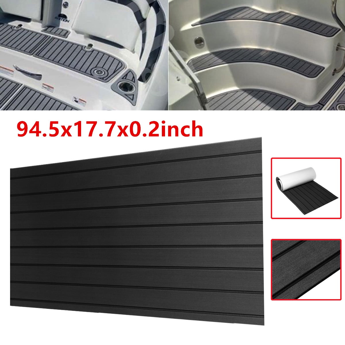 94.5x17.7x0.24inch Foammaker NonSlip Boat Flooring Decking Pad,EVA