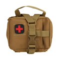 thumbnail image 1 of Kit De Suministros De Primeros Auxilios Militares Portátiles Molle, Bolsa De Almacenamiento De Medicina Para Sobrevivir (Barro) Yuarrent EL009649-00, 1 of 6