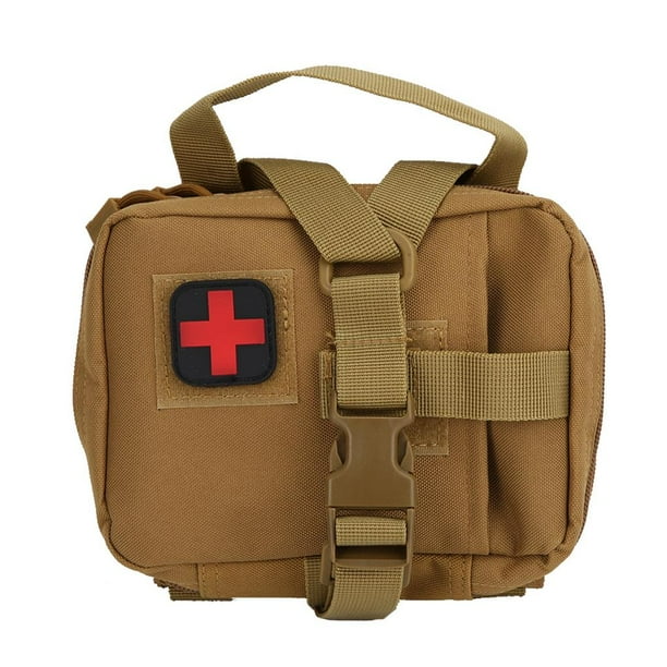 Kit De Suministros De Primeros Auxilios Militares Portátiles Molle, Bolsa De Almacenamiento De Medicina Para Sobrevivir (Barro) Moyic EL009649-00