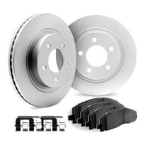 Dynamic Friction Company Front Brake Geospec Rotors with 5000 Euro Ceramic Brake Pads includes Hardware - 4612-27006