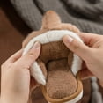 thumbnail image 4 of Toddler Boys Girls Cute Comfy Animal Fuzzy Slippers Baby Plush Fleece Lined Slip on House Slippers Indoor Anti-Skid Rubber Sole, 4 of 8