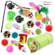 thumbnail image 2 of Juguetes para gatos, una variedad de juguetes combinados, divertido juego de 21 juguetes para gatos, ratones, campanas, pelotas y plumas., 2 of 5