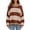 Coffee, variant on yillto Womens Oversized Sweater Baggy Color Block Long Sleeve Knit Striped Fall Winter Fashion Sweaters