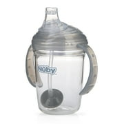 Nuby No-Spill 360 Weighted Straw GripN’Sip Cup Gray